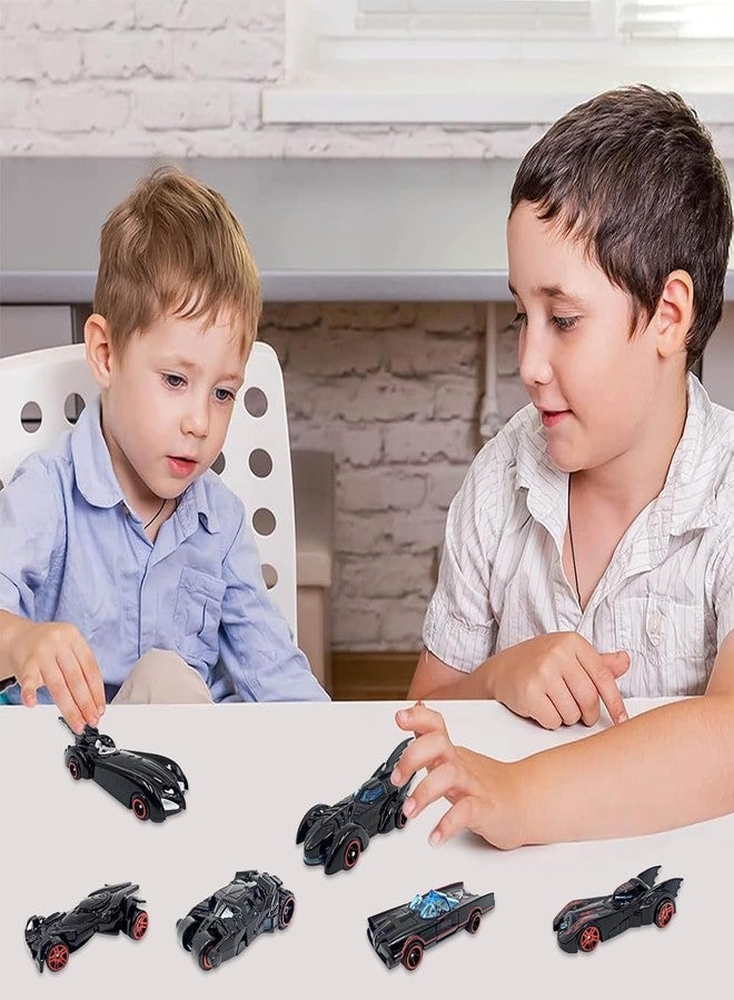 Sky Tech® Black Super Hero Mini Metal Die Cast Car Set of-6 Toy Vehicle Play Set Free Wheel High Speed Unbreakable for Kids Small Racing Car for Exciting Playtime Adventures Movie Vehicle - Image 5